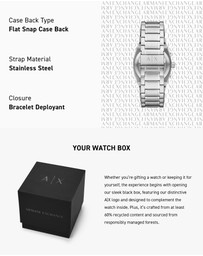 Armani Exchange - Silver Tone Chronograph Watch