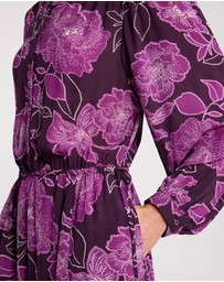 David Lawrence - Garnet Viscose Dress