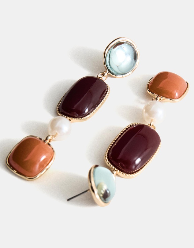 M.N.G - Combined Long Earrings