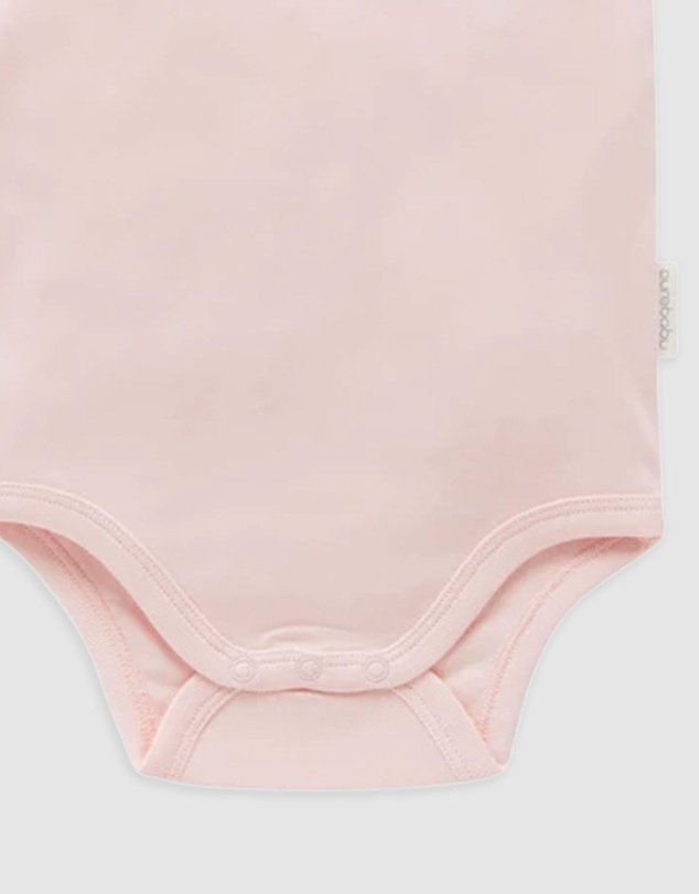 Purebaby - Rib Bodysuit 2 pack-Babies