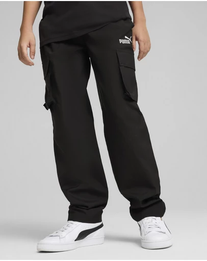 Puma - ESSENTIALS No. 1 Logo Woven Cargo Pants - Kids-Teens