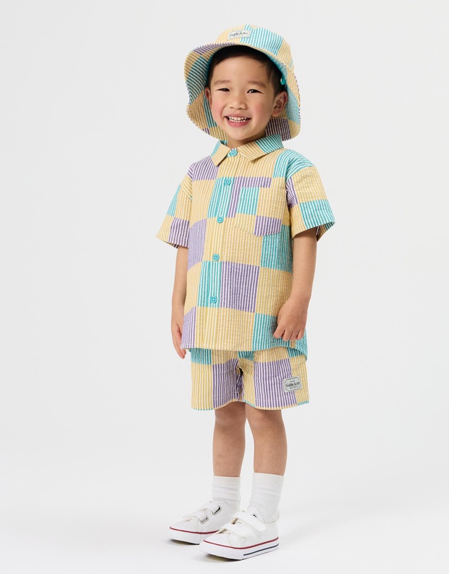 Goldie + Ace - Seersucker Bucket Hat - ICONIC EXCLUSIVE - Babies-Teens