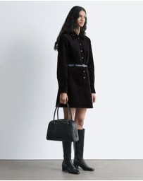 & Other Stories - Belted Velvet Mini Dress