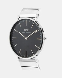 Daniel Wellington - Classic 40mm Sterling Piano Brushed Onyx