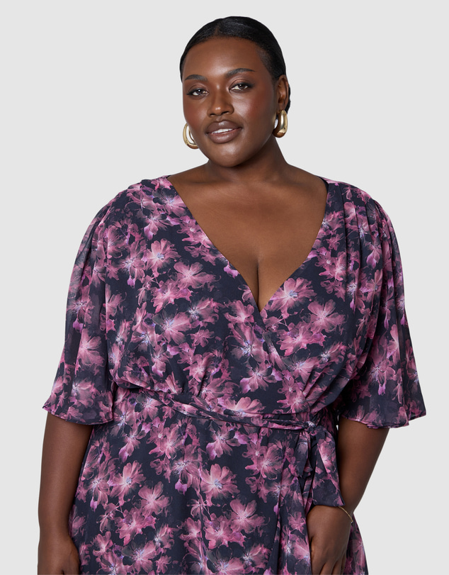 Pink Dusk by Curve Project - Roulette Maxi Dress