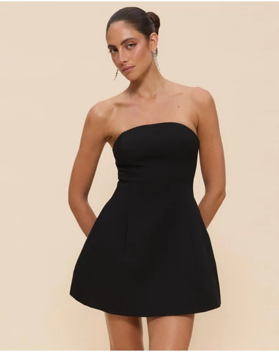 CHANCERY - Dahlia Strapless Structured Mini Dress