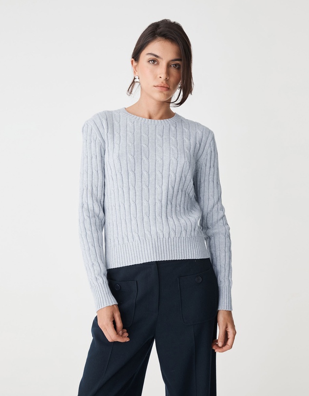 Forcast - Juanita Cotton Cable Knit
