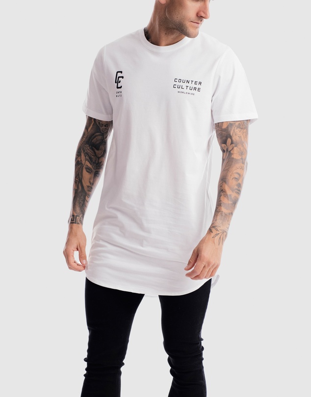 Counter Culture - Classify Curved Hem Tee