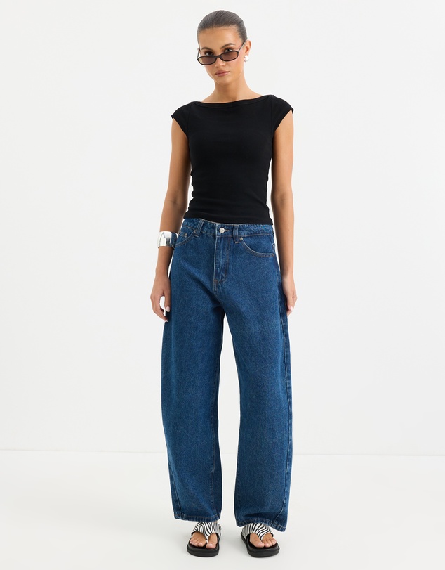Calli - Cassidy High Rise Barrel Leg Jeans