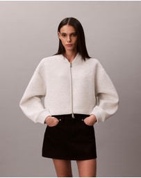 Calvin Klein Jeans - Smooth Cropped Relaxed Bomber Jacket