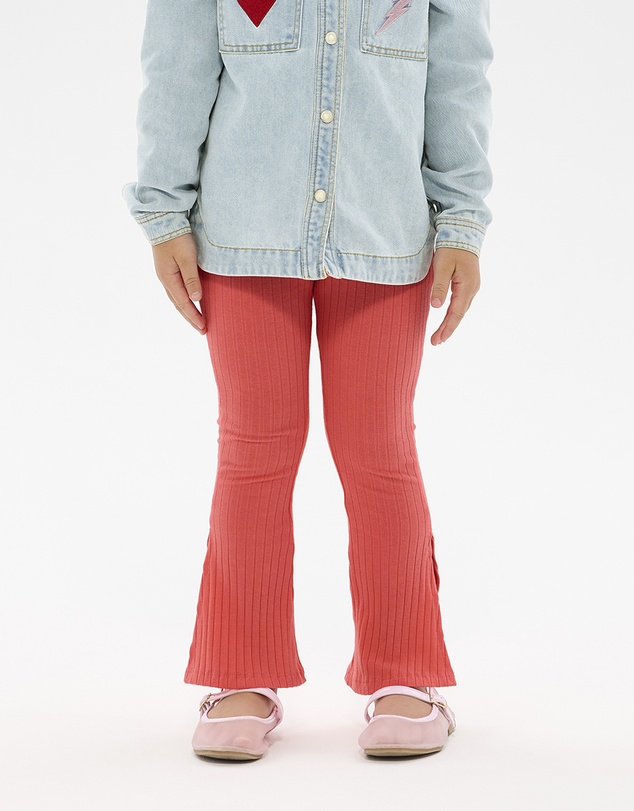 Rock Your Kid - Disco Flare Legging in Raspberry