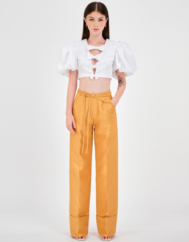 JUSTIN TONG - Mini Bow Blouse