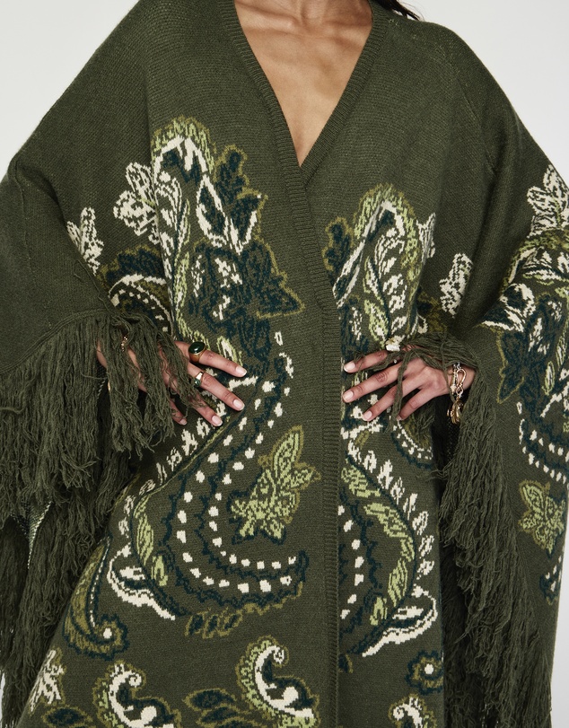 MOS The Label - Sylva Jacquard Poncho