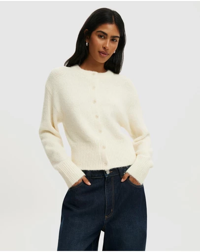 Cotton On - Luxe Dreamy Crew Cardigan