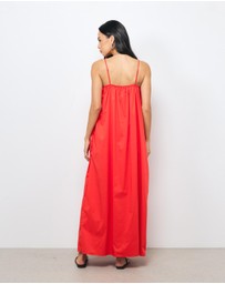 AERE - Arli U Neckline Maxi Dress