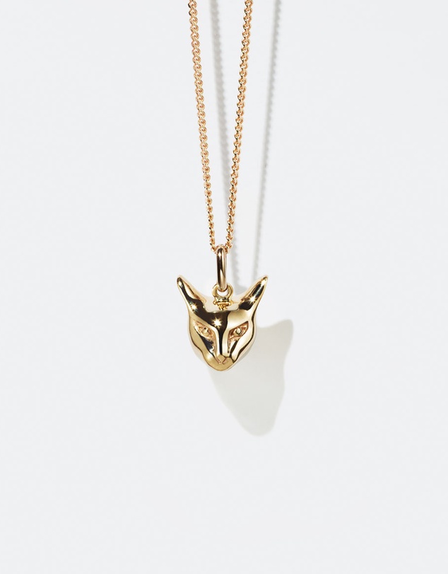 Meadowlark - Cat Charm Necklace