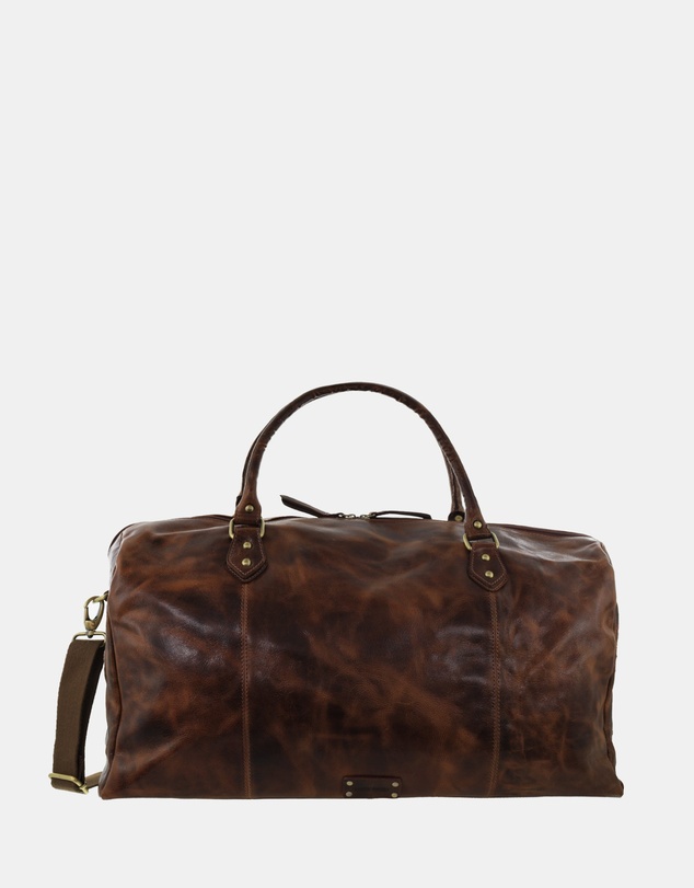 Pierre Cardin - Pierre Cardin Smooth Leather Overnight Bag