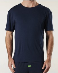 Mitch Dowd - Soft Bamboo Crew Neck Sleep Tee - Navy