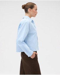 Oroton - Oxford Cropped Shirt