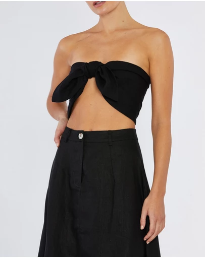 Amelius - Farah Linen Bandeau Top