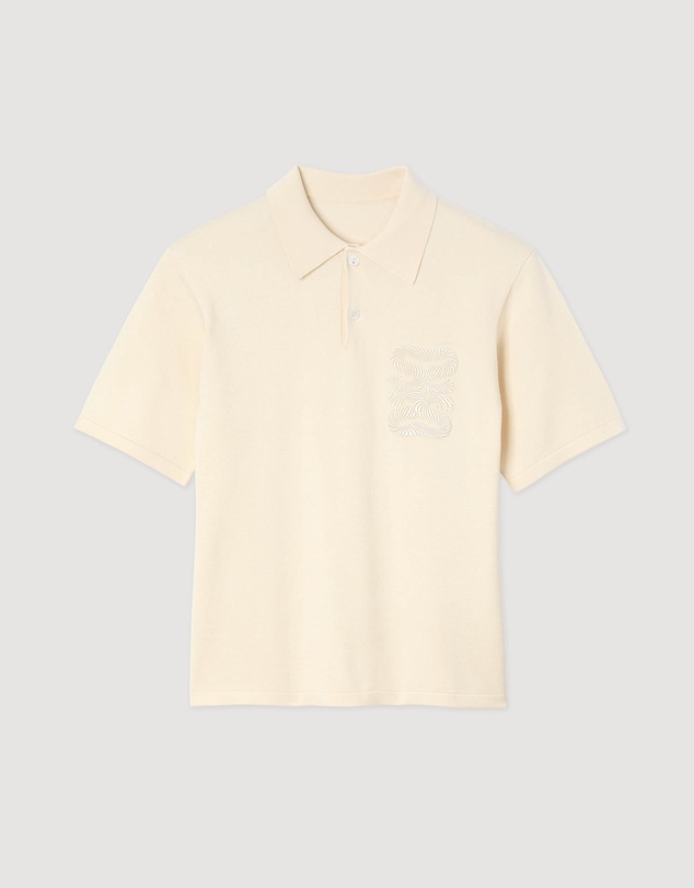 Sandro - Big 4S Rope Polo Sweater