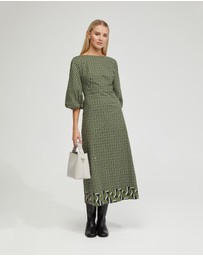 Oxford - Krista Boarder Print Dress