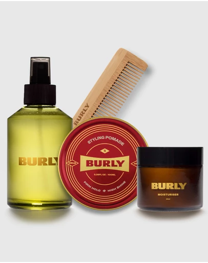BURLY - Skin & Styling Pack - #5 Pomade - Firm Hold