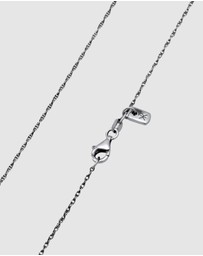 Kuzzoi - ICONIC EXCLUSIVE - Cross Pendant Necklace in Oxidised 925 Sterling Silver