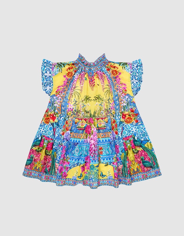 Camilla - Tiered Oversized Mini Dress - Kids