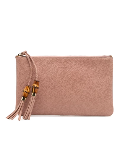 Pre-Loved by Azura Reborn - Pre-Loved Calfskin Bamboo Clutch