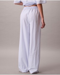 Calvin Klein - Cotton Poplin Covered WB Poplin Pants