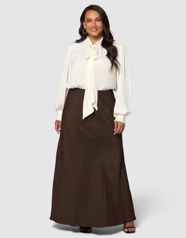 Something 4 Olivia - Luxe Satin Maxi Skirt