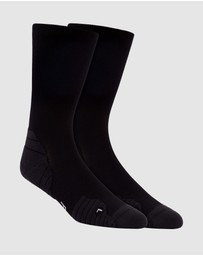 Pussyfoot - 4 Pack Sport Running Crew Socks – Compression & Coolmax