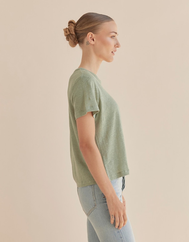 Amelius - Coogee Linen Crew Neck Tee