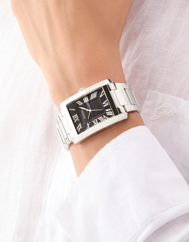 GUESS - Guess Men's Silver Tone 33.7mm Analogue Watch