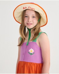 Bobo Choses - Pixel Daisy Colour Block Woven Dress - Babies-Teens