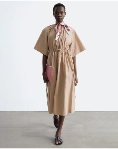 & Other Stories - Drawstring Midi Dress
