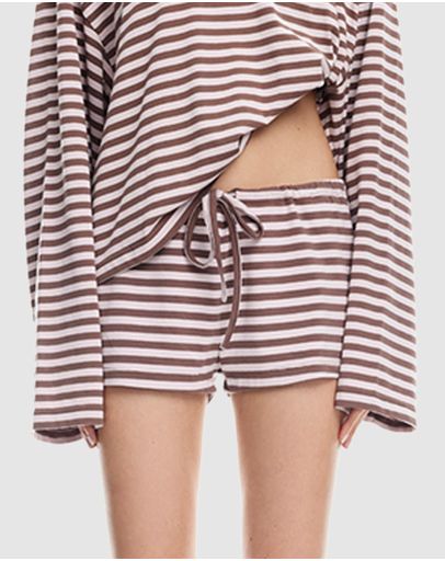 Chocolate Blush Stripe