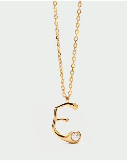 PDPAOLA - Initial 2026 E Pendant Necklace