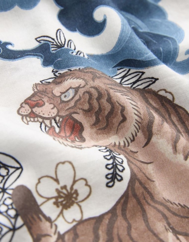 NEXT - Printed Short Sleeve Shirt With Cuban Collar