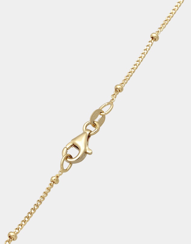 Elli Jewelry - Necklace Oragnic Drop Crystal 925 Sterling Silver Gold-Plated