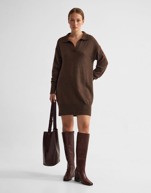 Oxford - Kennedy Wool Blend Polo Dress