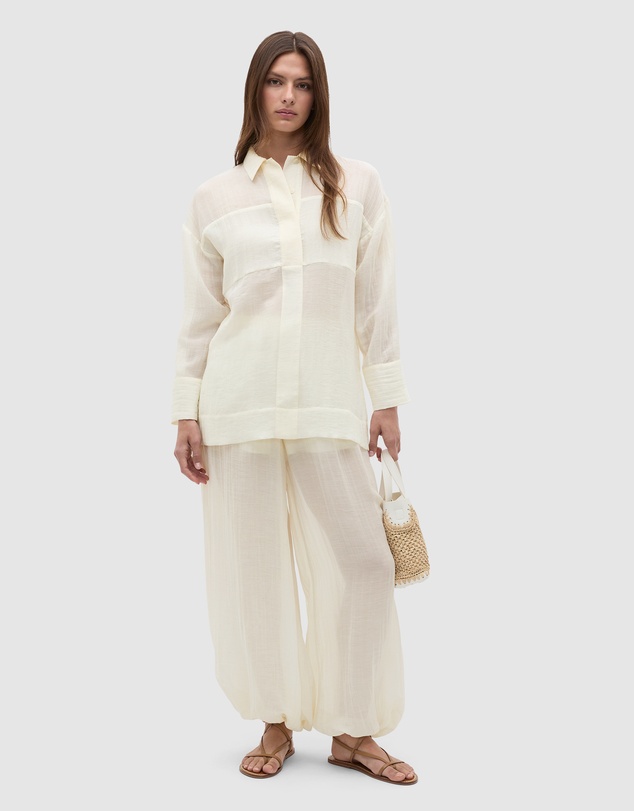 Seed Heritage - Semi Sheer Crinkle Popover