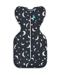 Love to Dream - Swaddle Up 1.0 TOG Stretch Cotton Big Sky in Charcoal