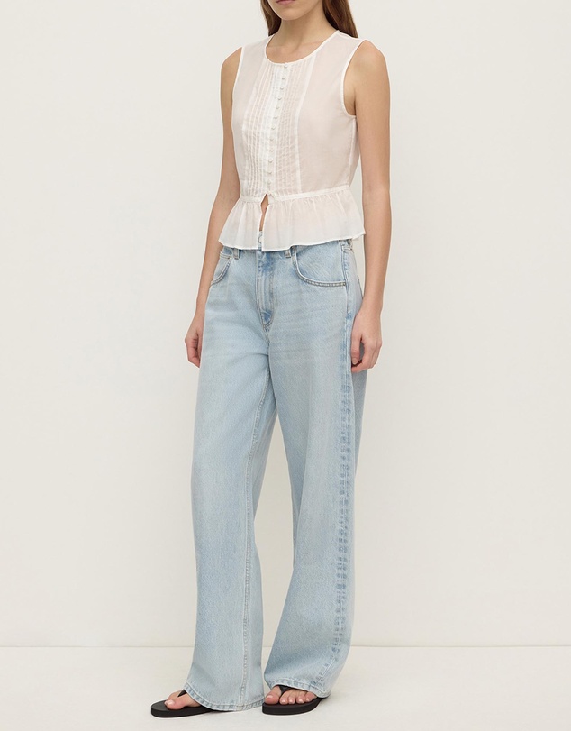 Assembly Label - Quinn Voile Tie Top
