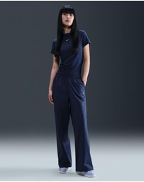 Nike - Sportswear Chill Poplin High-Waisted Loose Open-Hem Pants
