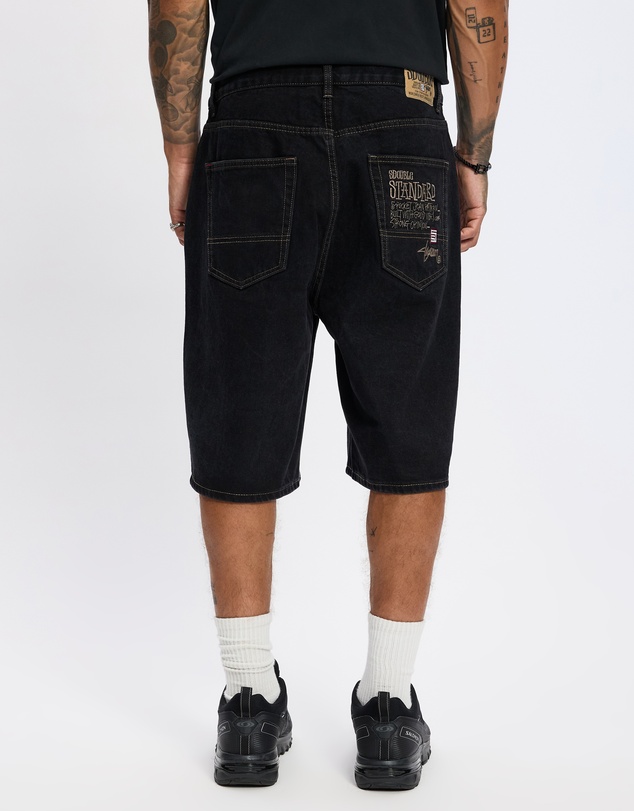 S Double - Embroidered 5 Pocket Shorts
