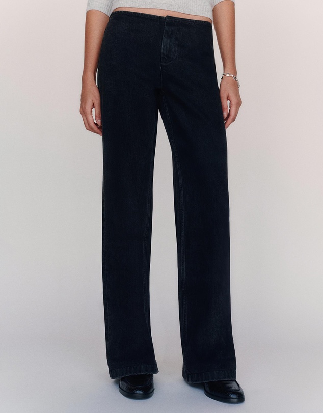 Reformation - Talissa Stretch Low Rise Trouser Wide Leg Jeans