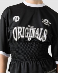 GUESS Originals - Guess Originals Shirred Printed Sports T-Shirt