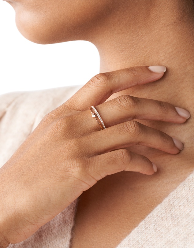 Fossil - Jewelry Rose Gold Tone Ring